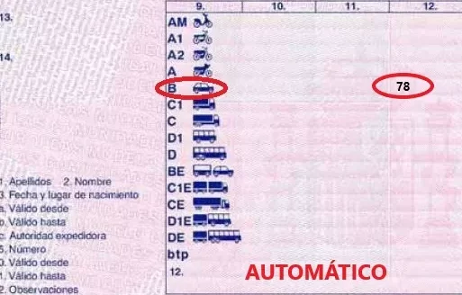 ¿Se puede conducir un coche manual con carnet automático en España?