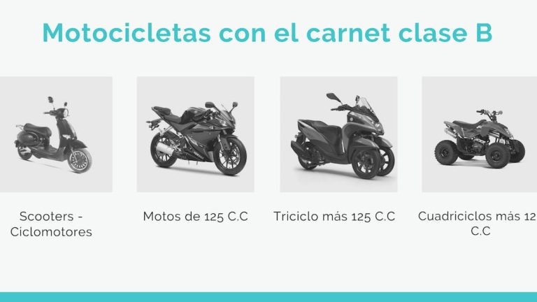 Motos permitidas para carnet tipo B: información y restricciones