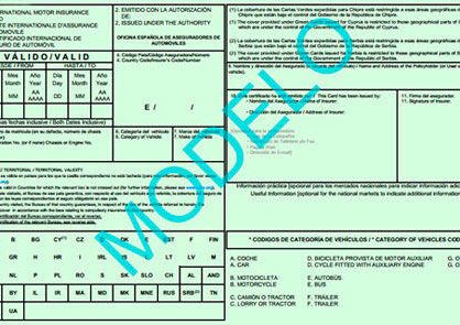 Requisitos para obtener la carta verde del coche: lo esencial
